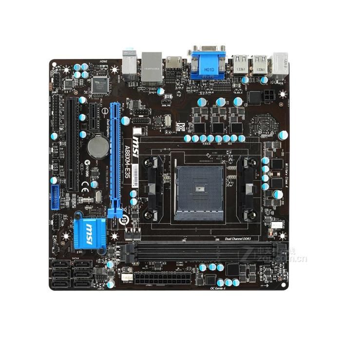 Carte mère MSI A88XM-E35 AMD A88X Socket FM2/FM2+ 2xDDR3 SDRAM 32 Go Micro ATX - Msi