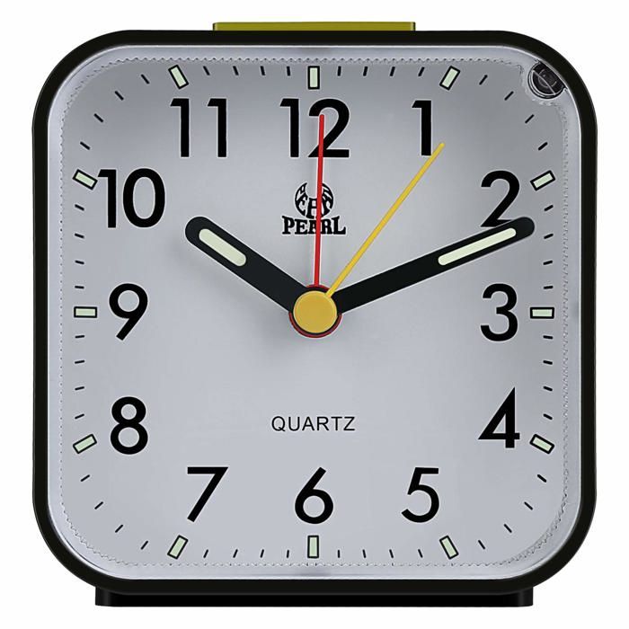 DACONGMING Mini Réveil Nostalgique Analogique, Table De Chevet Avec Alarme Bruyante, Réveil Analogique, Adapté Aux Enfants, Adolescents (rouge, Taille Unique