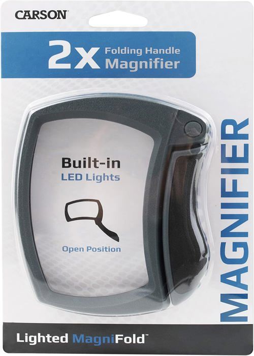 Eschenbach 15117 Loupe à main avec éclairage LED Grossissement: 7 x