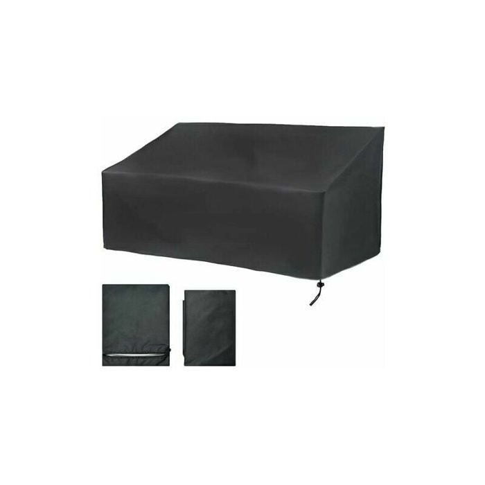 Housse De Protection Pour Banc De Jardin 2 Places – 134x66x89 Cm – Imperméable, Anti-UV, Avec Sangles – Vert