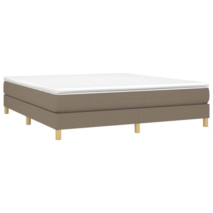 Cadre de lit double - UU - sans matelas - taupe 160x200 cm - tissu LL0000150806
