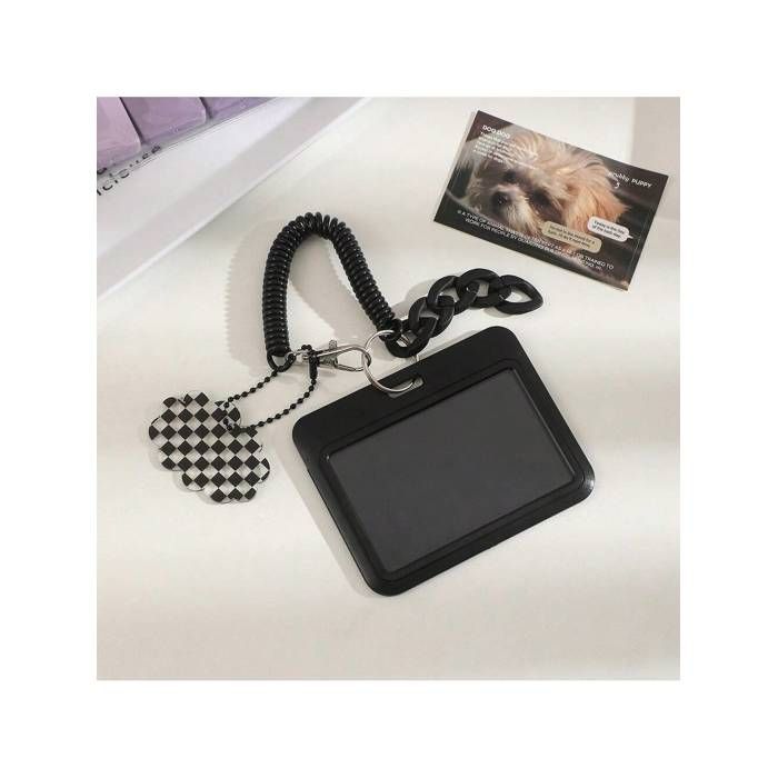 Pochette protection simple noire pour carte détudiant porte-carte didentité