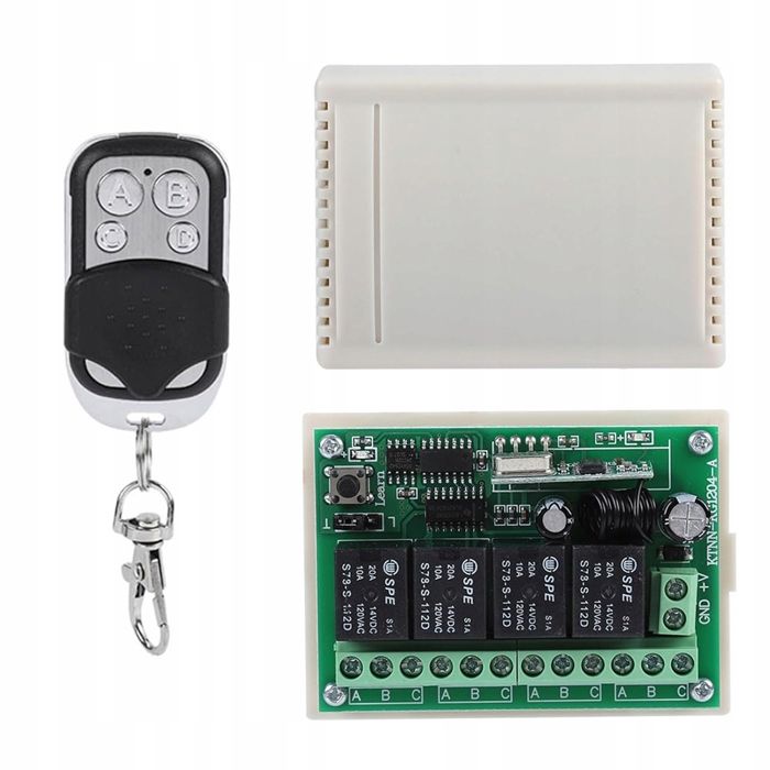 Rf Module Relais Module relais RF - 4 canaux 433 MHz - Portée 100 m - 12V DC ...