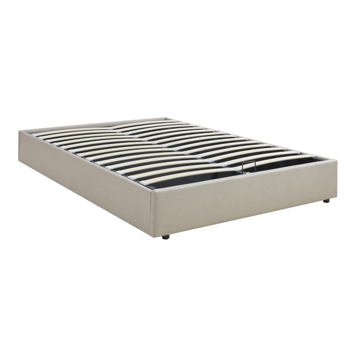 Lit coffre Nola 140 x 200 cm beige