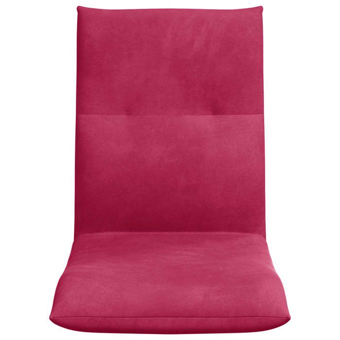 Confortable Fauteuil de sol Bordeaux 46x50x61 cm avec manuel de montage Velours__21825