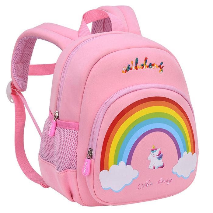 Sac à dos 25×23 ×13cm motifs arc-en-ciel - Jucnuz - mignons et colorés sac à dos pour enfants respirant et imperméable maternelle