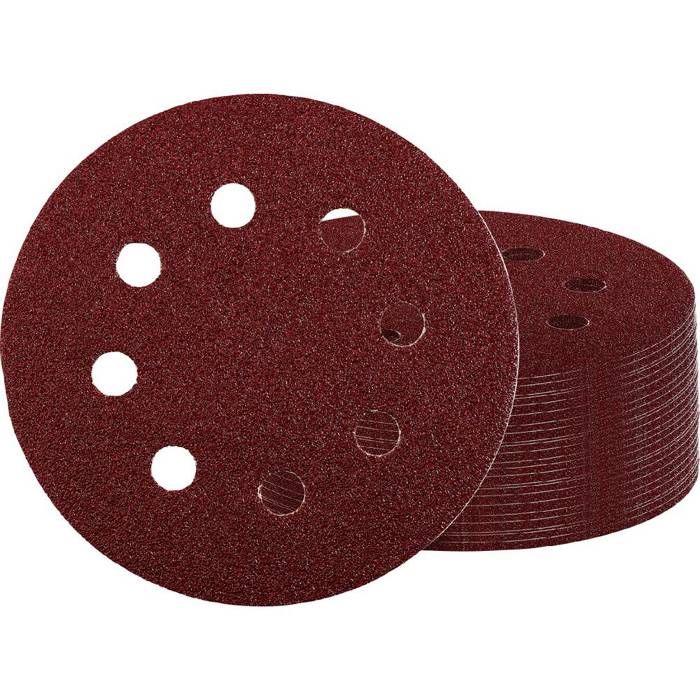 Einhell 492110 Papier abrasif pour ponceuse excentrique Grain 60 Ø x H 125 mm x 13 cm 50 pc