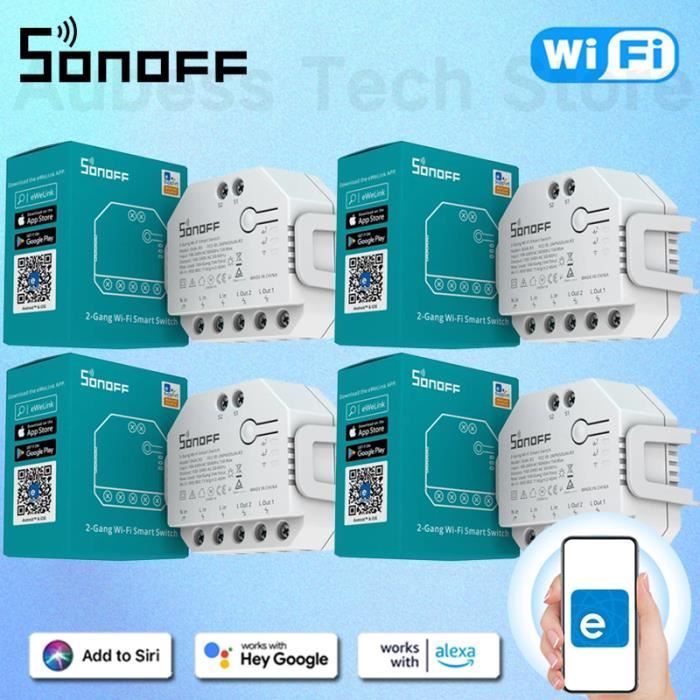 Commutateur WiFi intelligent 30A - Module sans fil haute puissance - Compatible Alexa et Google