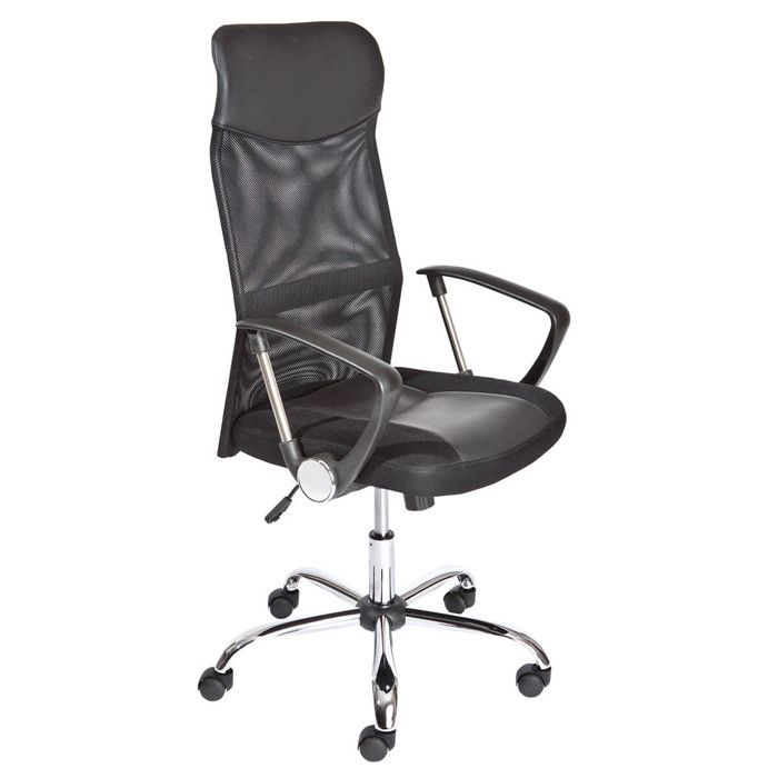 TECHNO - Fauteuil de Bureau sur Roulettes Noir TECHNO - Fauteuil de Bureau sur Roulettes Noir