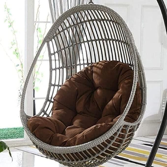 Coussin Confortable Pour Balançoire Suspendue - Rembourrage Épais Polyrotin, Idéal Jardin Et Patio