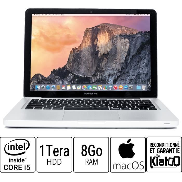Ordinateur Portable Apple Macbook Pro 13 Core I5 8 Go Ram 1to Disque Dur Prix Pas Cher Cdiscount