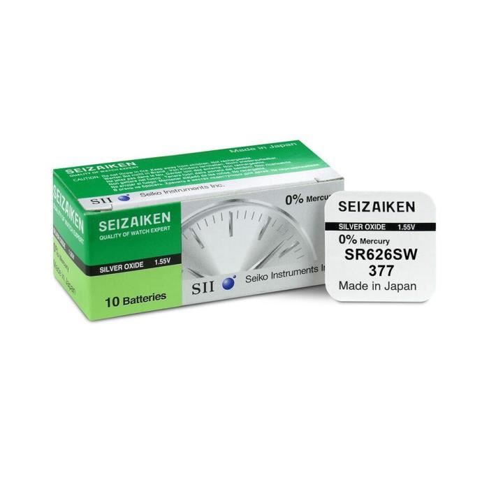 Seiko Cocktail Pile Montre Sr626sw Pile Bouton Seiko Seizaiken 377