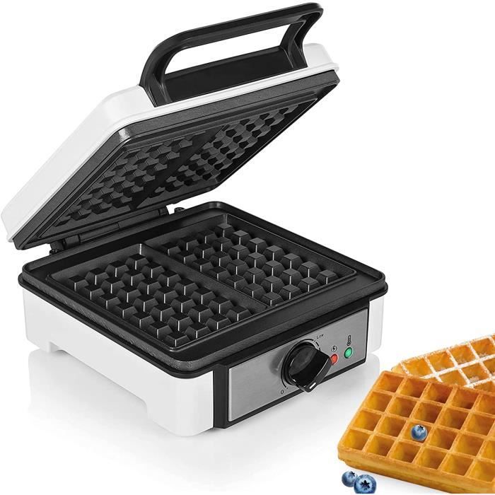 Gaufrier Gaufre Belge, Waffle Maker 1200 Watt, Température Réglable