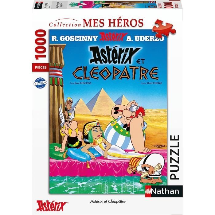 Nathan Puzzle 1000 Pièces Astérix Et Cléopâtre Adultes Et Enfants Dès 14 Ans Puzzle De Qualité