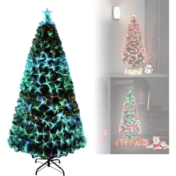Sapin de Noël Artificiel Flocon de Neige Arb[Z3319] 180 cm 200