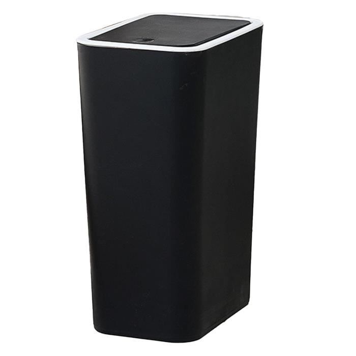Cadine Mini Poubelle de Bureau avec Couvercle basculant, Gris Poubelle en Plastique Cadine Mini Poubelle de Bureau avec Couvercle basculant, Gris Poubelle en Plastique