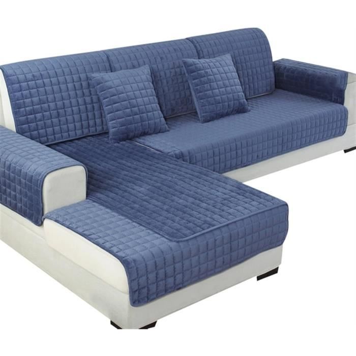 Housses De Canape/Couvre Canape D'angle 3/2 Places Gris Protège Canapé