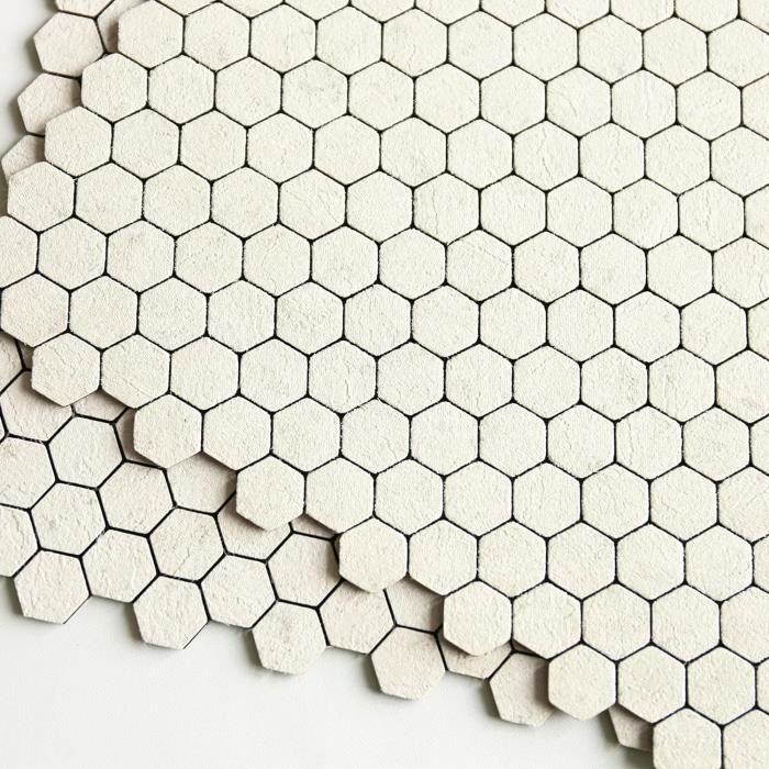 20 Tableaux Hexagonaux En Feutre FWEEK - 22x19cm - Avec 60 Punaises - Pour Déco Bureau Ou Maison