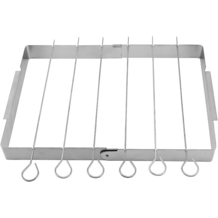 Barbecue Portable Petit, Set De Brochettes De Kebab En Acier Inoxydable, Barbecue À Charbon De