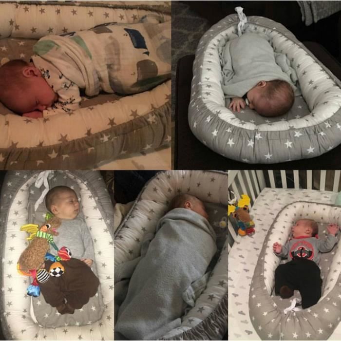 Cuddle Nid D Ange Diminution De Lit Pour Bebe Sommeil Chambre Voyage 100 Coton Anti Allergique 0 Mois A 2 Ans Etoiles Achat Vente Nid D Ange 2009227710622 Cdiscount