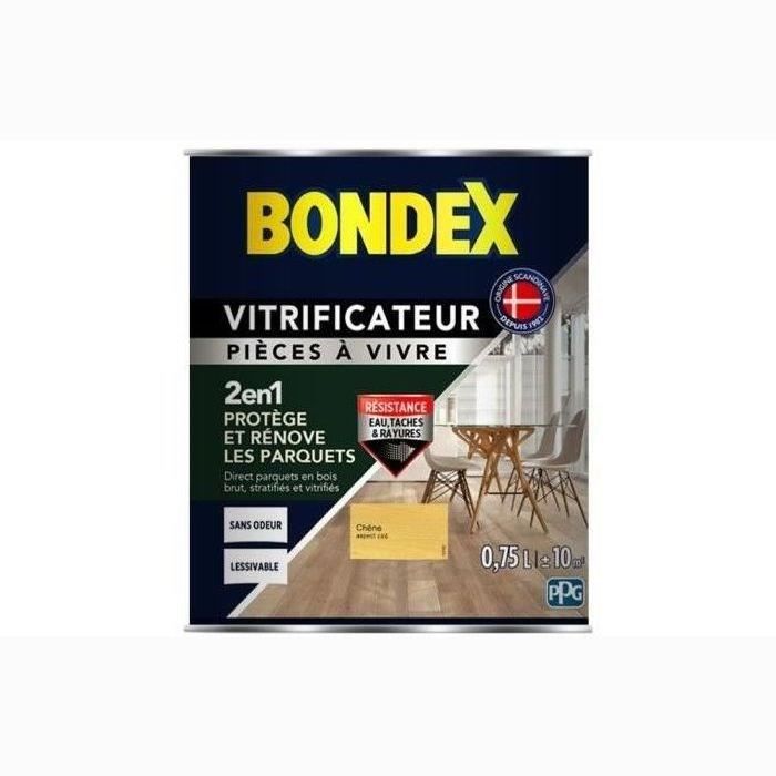 Vitrificateur Satin pour Protèger et Rénover les Parquets et Escaliers - BONDEX - Chêne - Haute rési