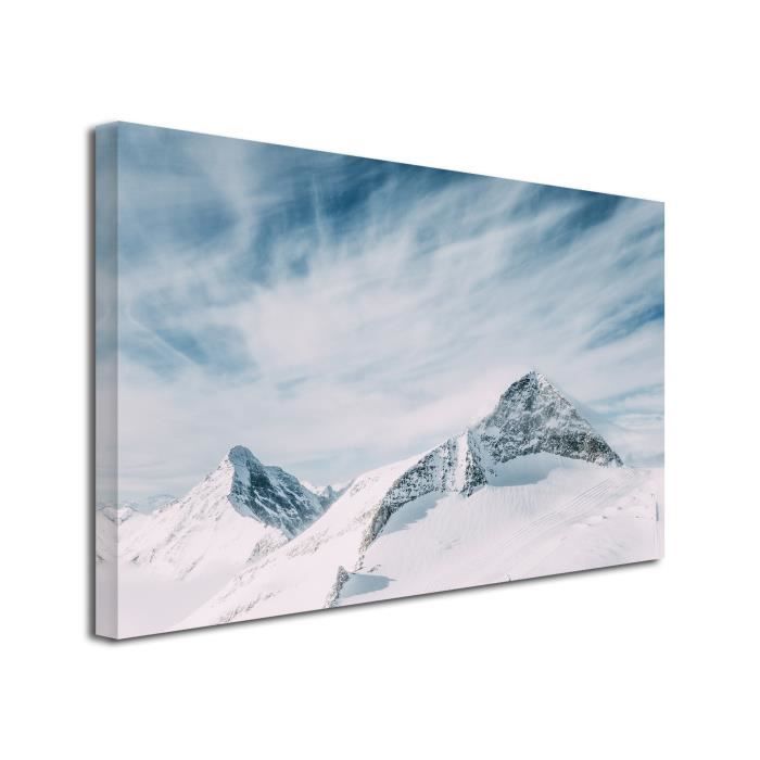declina tableau decoration murale salon moderne cadres decoratif mural tableau toile photo sommet de montagne 120x80 cm achat vente tableau toile cdiscount