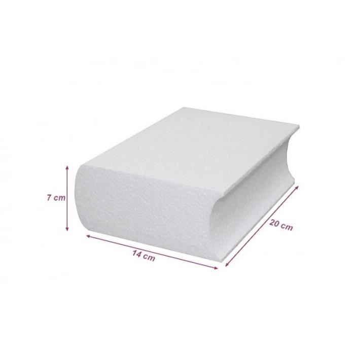 Livre Ferme En Polystyrene Dim 20 Cm X Epaisseur 7 Cm Densite Superieure A Customiser Unique Achat Vente Support A Decorer Livre Ferme En Polystyrene Cdiscount
