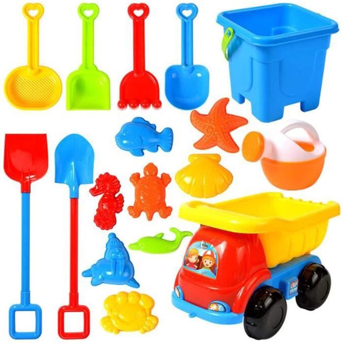 Lot de 17 Jouet de Sable Jeu de Plage Enfant Bacs a Sable Jeux de Plage pour Bebe Enfant Cdiscount Jeux Jouets