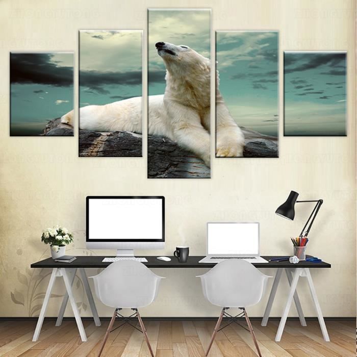 Tableau Ours Polaire Cdiscount