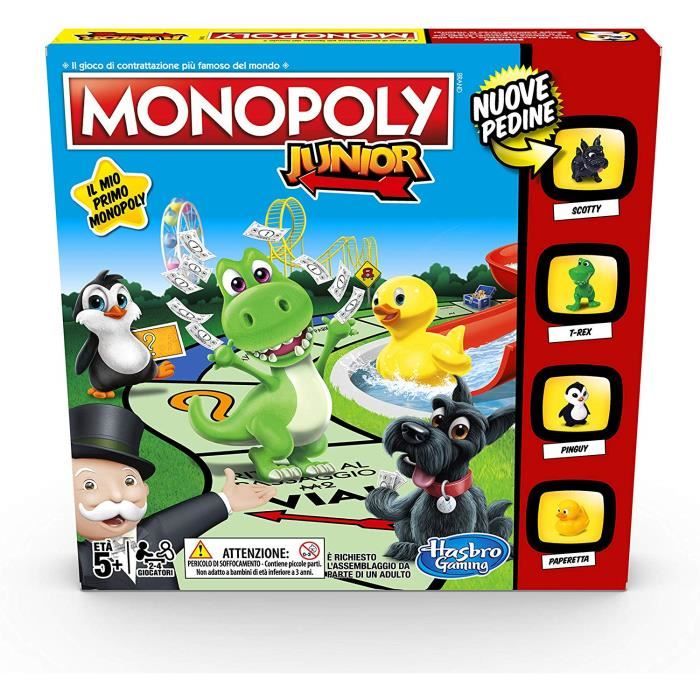 Hasbro Gaming Monopoly Junior Édition enfant - version italienne 5801