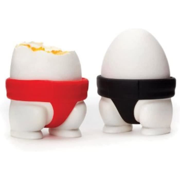 Lot De 6 Coquetiers Incassables Blancs - Empilables Et Lavables Au Lave-vaisselle - Pour œufs à La Coque, Durs