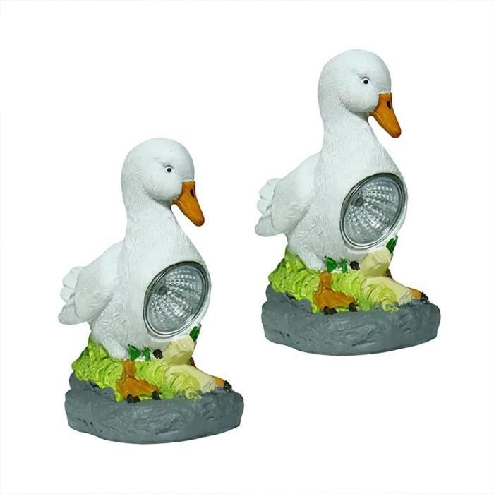 Lampes Solaires En Plein Air Étanche Simulation De Canard Décoration De Jardin Statue Lampe