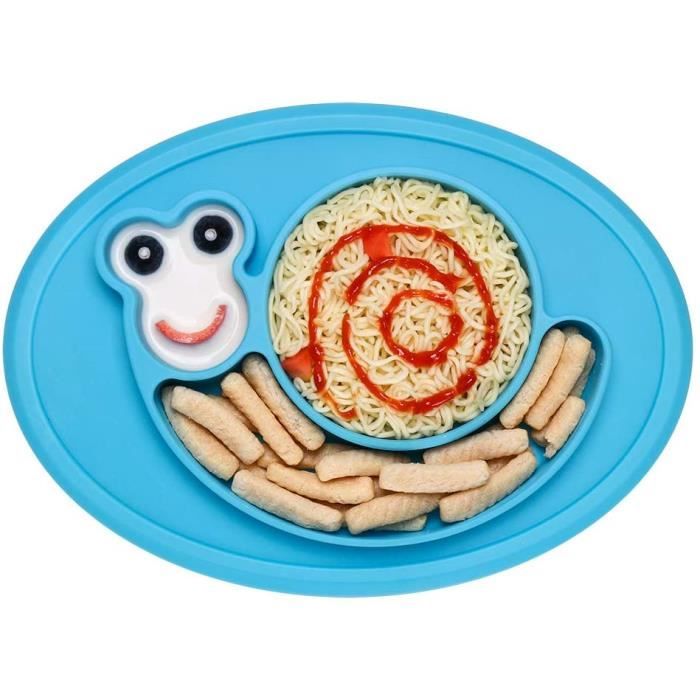 Napperon En Silicone Assiette A Ventouse Pour Bebe Placemat Enfant Assiette Antiderapante Sans Bpa Et Approuvees Par La Fda Set De Cdiscount Puericulture Eveil Bebe