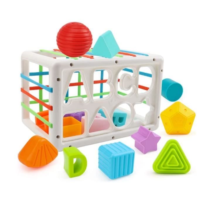 Jeux Bebe pour Les 12 18 Mois Trieur de Forme Jouet pour Les de 6 12 Mois Fille Garcon Jouets Sensoriels pour Les Fille Garcon