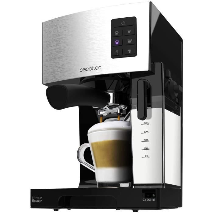 Cecotec Machine à café Express Semi-Automatique Power Instant-ccino 20.  Réservoir de lait, Cappuccino en une Seule Étape, 20Bars de - Cdiscount  Electroménager
