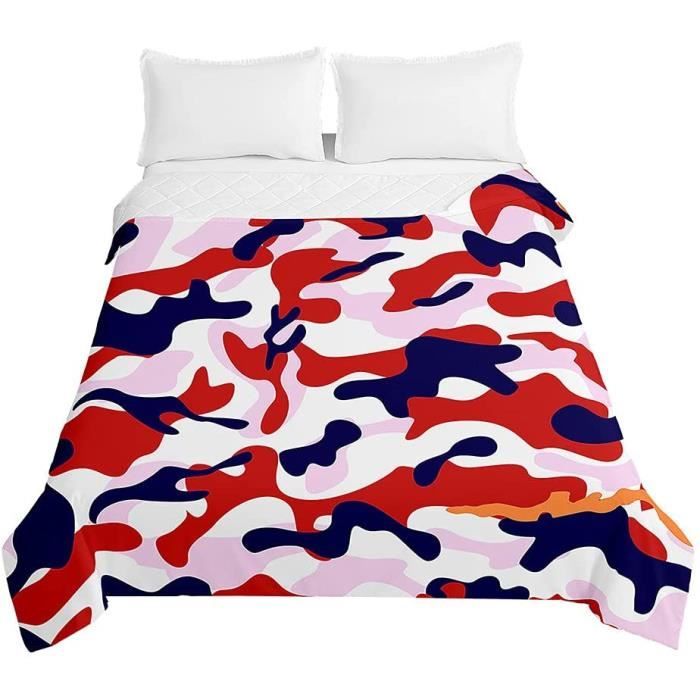 Couvre-lit Matelassé Rayé - 226x260 Cm | 100% Polyester | Courtepointe, Dessus De Lit, Décoration Canapé