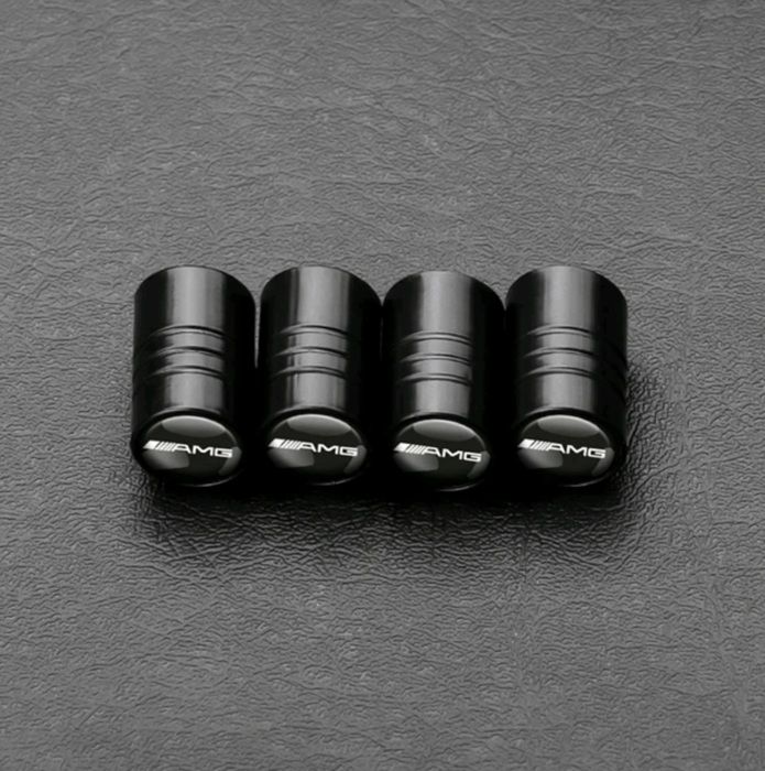 Lot De 4 Bouchons De Valve En Alliage D'aluminium – Noir, Universels Pour Voiture, Moto, VTT Et Vélo – Protection Anti-poussière Et Durable