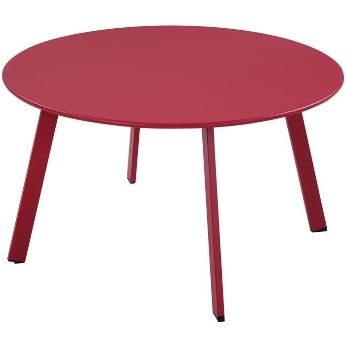 Grand Patio Petit Table Basse, Couleurs Variées, Café Table, Acier De Première Qualité, Poids Léger, Table D’Appoint Ronde Latérale Pour Bureau