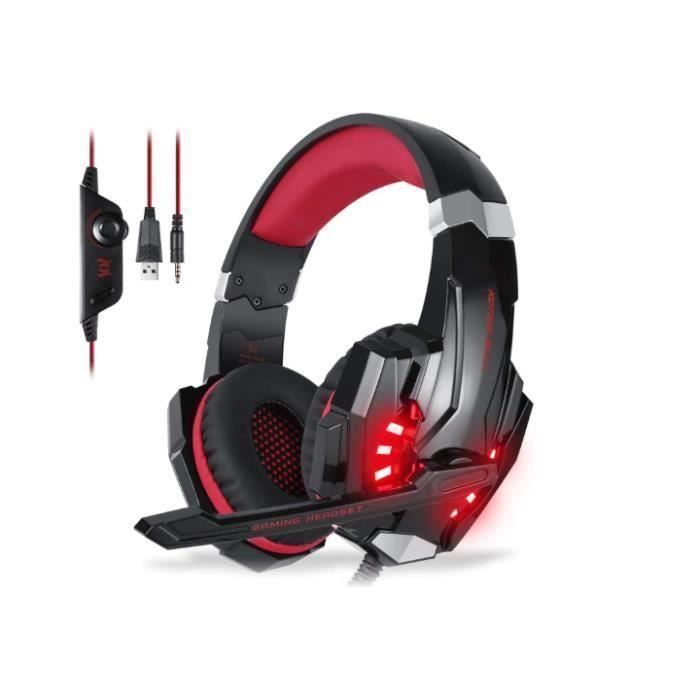 Micro Casque PS4 Gaming, Casque Audio Stéréo Basse avec LED Lumière, Casque  Gaming Bien Anti-Bruit, Casque Gamer Confortable Compa - Cdiscount TV Son  Photo