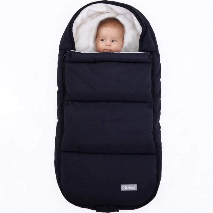 Chancelière pour poussette,Universelle Sac de Couchage Bébé,Imperméable et  Froide,Accessoire Poussette Cha s Porte-Bébé (Noir)-A65 - Cdiscount  Puériculture & Eveil bébé