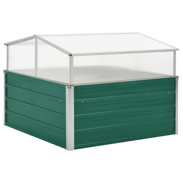 Serre - vidaXL - 100x100x77 cm - Acier galvanisé - Aluminium - Polycarbonate