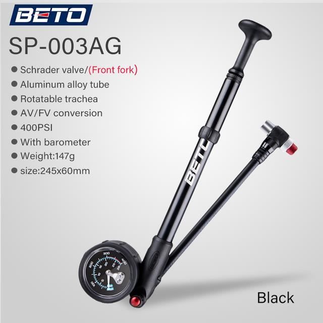 Pompe à Chocs VTT 300 PSI - Pour Fourche Et Amortisseur - Manomètre Précis - Portable