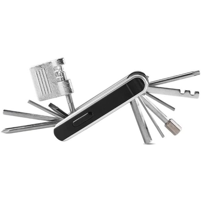 Outils Réparer pour Vélos 16 en 1 Trousse d'outils de Vélo