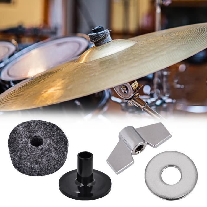 feutres de cymbale de Tambour pour améliorer la qualité sonore empêchant Le Contact métal-métal Jinyi Feutre d'embrayage de Charleston Pratique 12 pièces