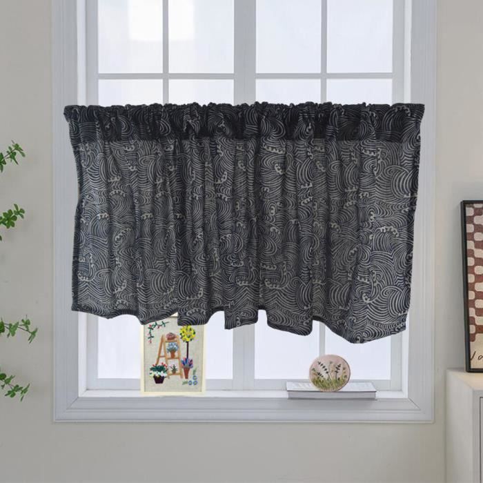 Rideau court - A7 - Arbre de Noël imprimé - Coton et lin - 74CM x 60CM ...