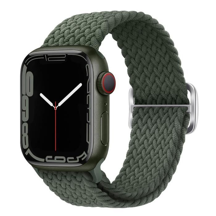 Acheter Lien en cuir pour bracelet de montre Apple 44mm 40mm 41mm