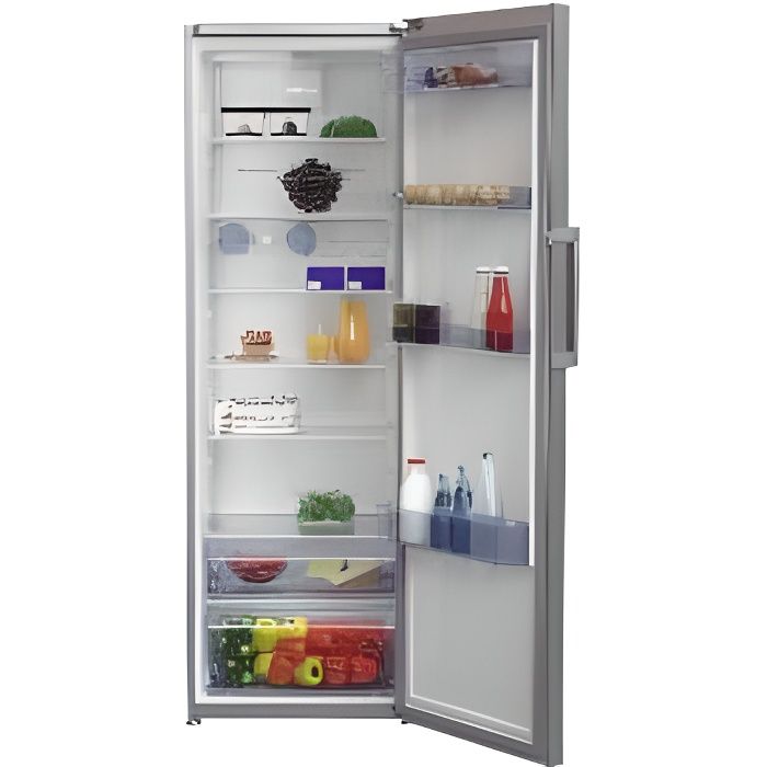 Beko Rsne445e33x Frigo A 1 Porte Inox 185x60x65 Cm 445 L Inox A Achat Vente Refrigerateur Classique Beko Rsne445e33x Frigo A 1 Porte Inox 185x60x65 Cm 445 L