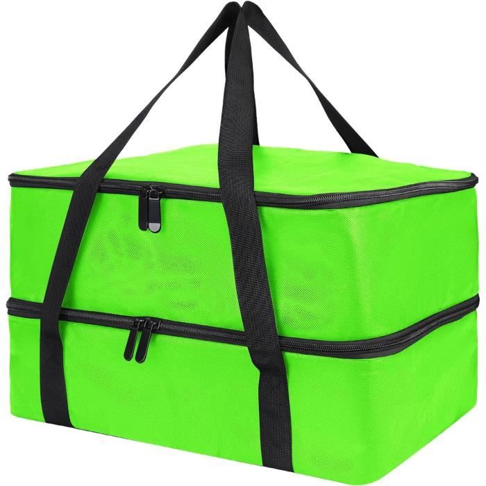 Fhioevt 20L Sac Isotherme Pliable Glaciere Souple Isotherme Sac Pique Nique Portable Glaciere Repas Sac-Glacière Lunch Bag Sac à Lunch Grande Capacité pour Déjeuner,Travail,Ecole,Plage (Noir