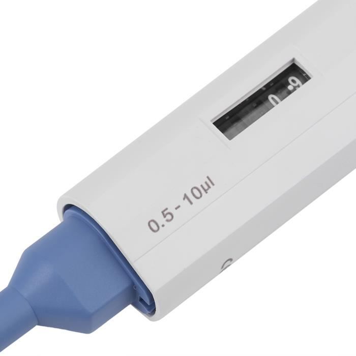 Cikonielf Pipette 10ul Micro pipette réglable, pipette à volume