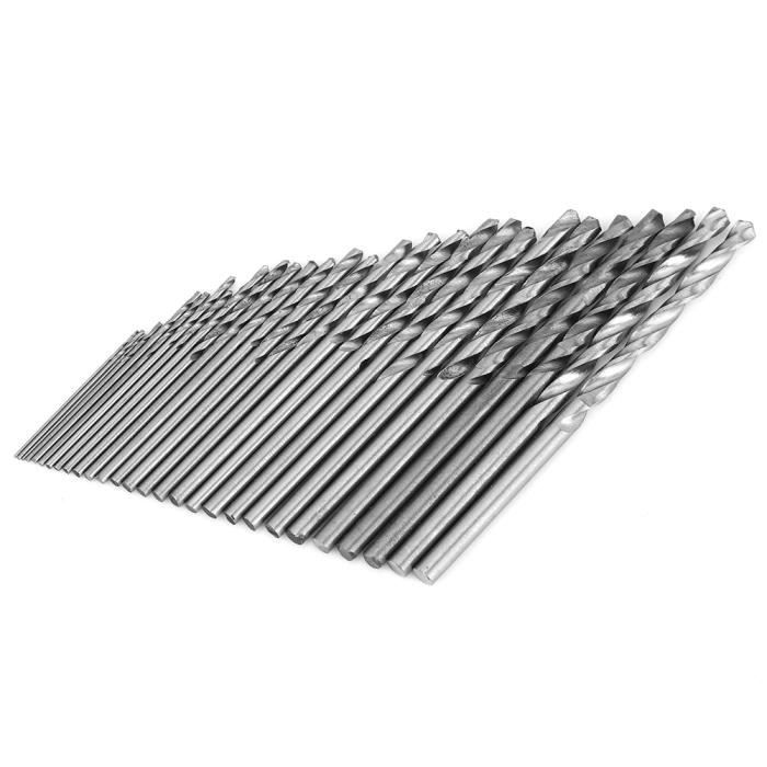 Lot De 20 Forets Hélicoïdaux Métal - Diamètre 0.5 Mm - Tige Droite, Longueur 21 Mm